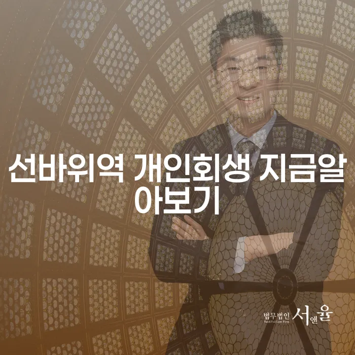 선바위역 개인회생 지금알아보기