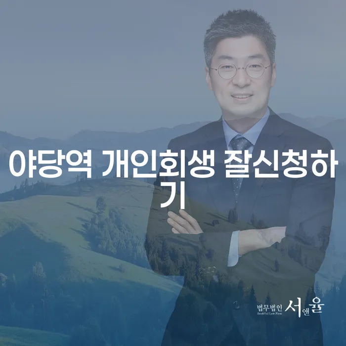 야당역 개인회생 잘신청하기