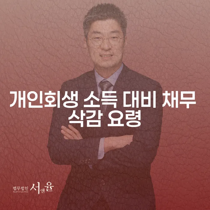 개인회생으로 소득 대비 채무를 어떻게 줄일 수 있을까요?