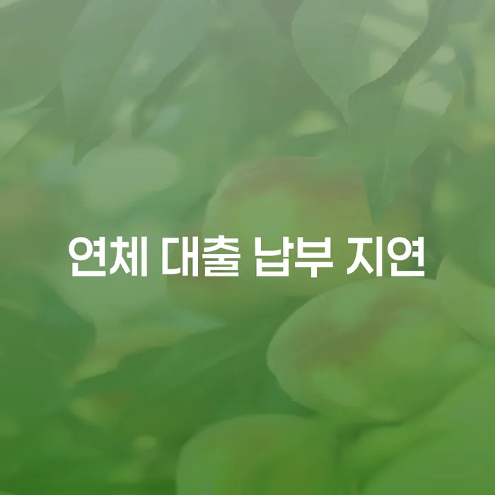 연체 대출 납부 지연, 어떻게 대처해야 할까?